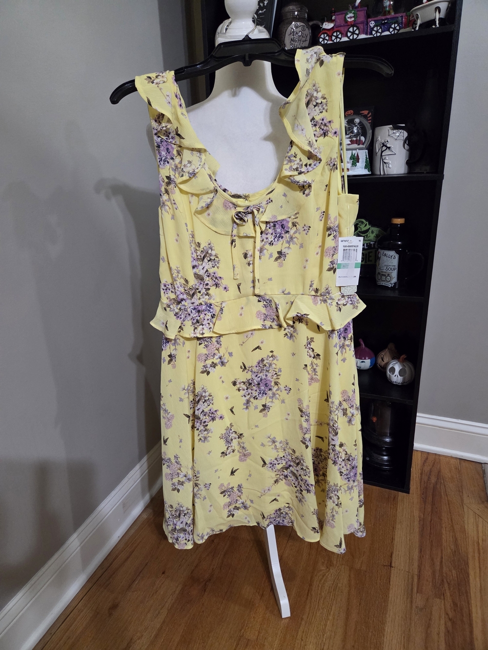GB girls Yellow Floral Ruffle Sundress